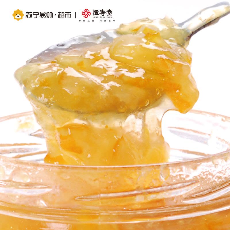 恒寿堂 蜜炼柠檬茶 850g 大瓶装 果味冲饮图片