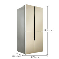 海信(Hisense)BCD-440WDGVBP 440升变频冰箱 金色玻璃 宽幅变温 (金色)