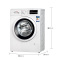 博世(BOSCH) XQG62-WLK242601W 6.2公斤 变频除菌 羽绒服洗涤程序 中途添衣 滚筒洗衣机(白色)