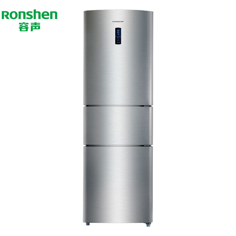 容声冰箱(Ronshen) BCD-228D11SY 三门冰箱 15kg大冷冻能力 宽幅变温室 电脑控温(拉丝银)