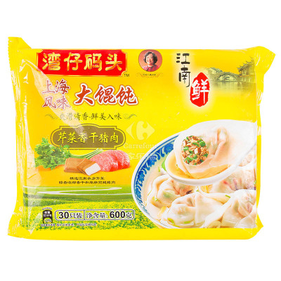 湾仔芹菜香干猪肉大馄饨600g