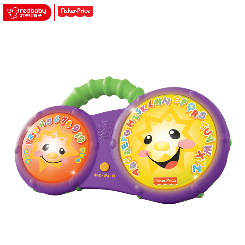【苏宁自营】Fisher Price 费雪 洗浴小手鼓（双语）BCD45