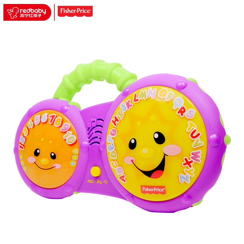 【苏宁自营】Fisher Price 费雪 洗浴小手鼓（双语）BCD45