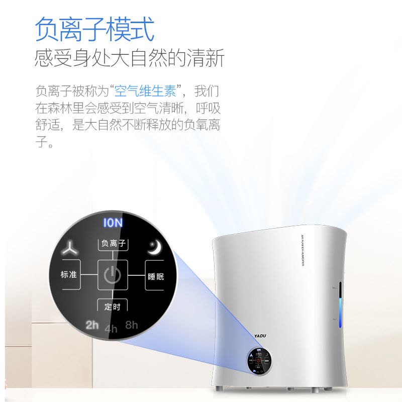 亚都(YADU)净化型加湿器SZK-J030 高端 家用迷你加湿器 3L容量 上加水 无雾 净化型 静音办公室卧室图片