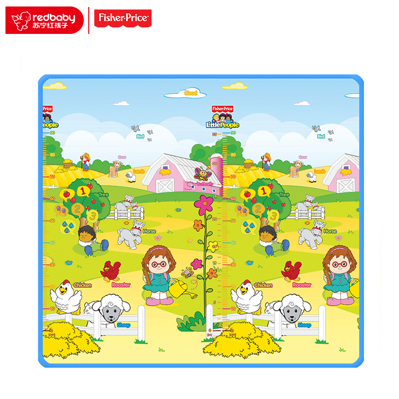 [苏宁自营]Fisher Price 费雪 小小探索家单面包边地垫BMF19高清大图