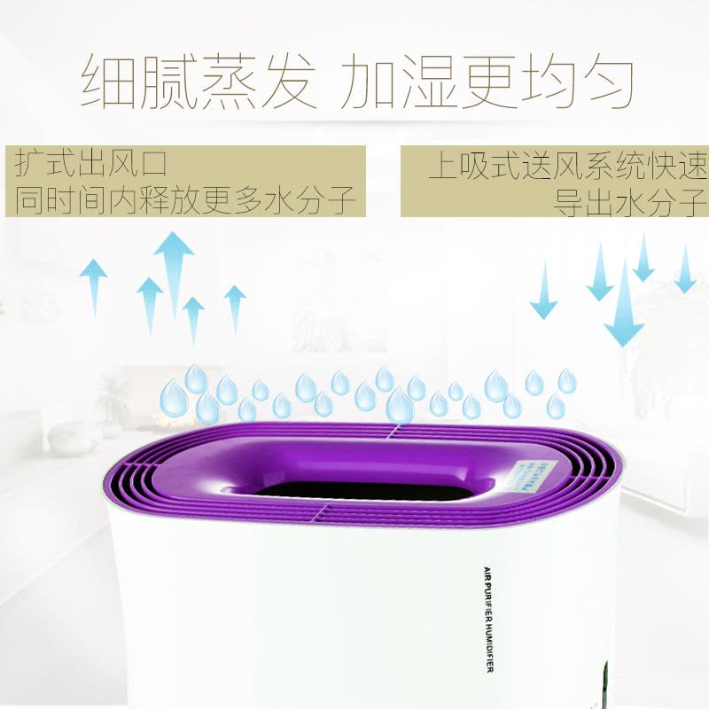 亚都(YADU) 净化型加湿器 SZ-J029 (白紫)图片