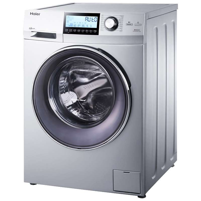 海尔 (Haier) XQG90-BDX1626 9公斤直驱变频滚筒洗衣机（银灰色）