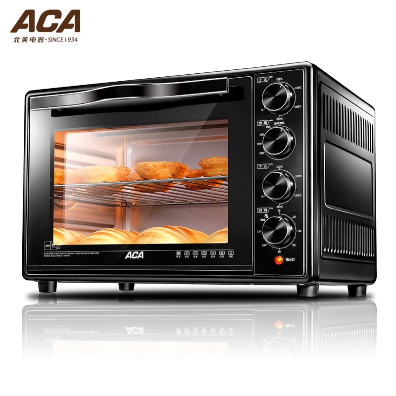 北美电器(ACA)ATO-HB30HT 烘烤、旋转、热风、独立发酵 30L 时尚睿黑电烤箱
