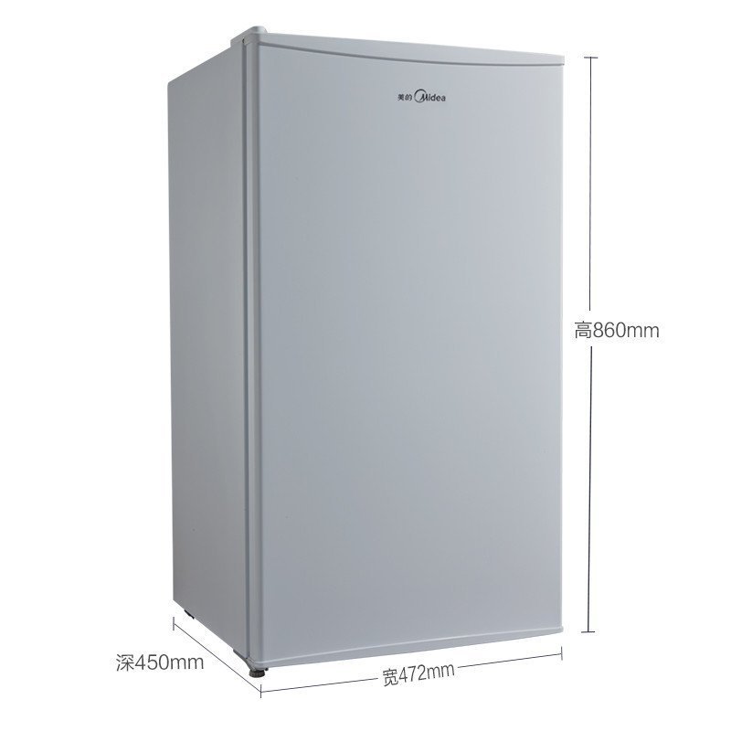 美的(Midea)BC-93M 93升 单门冰箱 小巧玲珑 节能省电 租房神机办公冰箱家用小冰箱