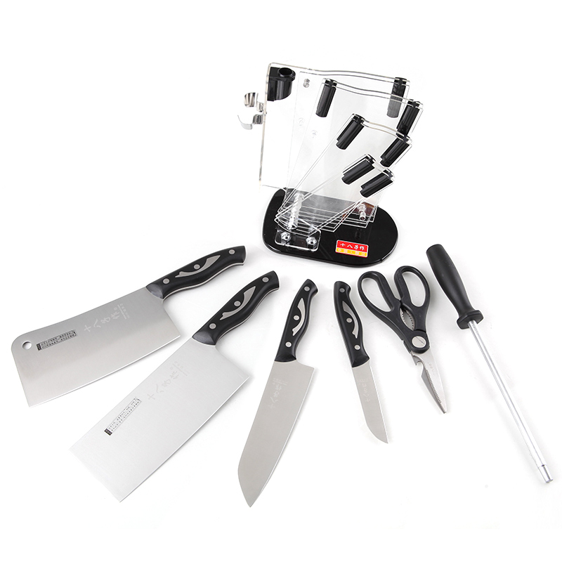 十八子作S2918刀具套装 厨房全套家用菜刀组合不锈钢刀具精彩七件套全套厨房刀具