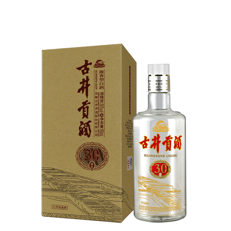 古井贡酒 30窖龄酒 50度500ml 国产白酒 浓香型 礼节