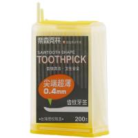 [苏宁超市]奈森克林齿纹牙签200支推盖盒装45g