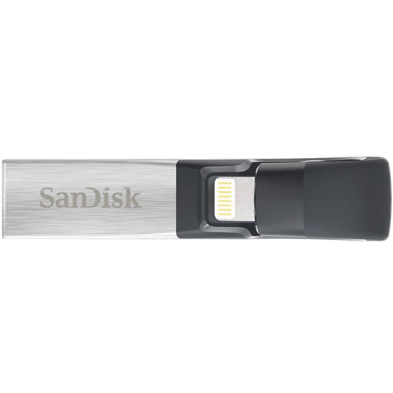 闪迪(SanDisk)iXpand V2欢欣i享32GB 苹果手机 电脑双用U盘 USB3.0银色图片