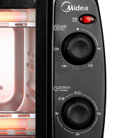 美的(Midea) 电烤箱 T1-L101B 10L 双层烤位 普通加热 机械式烘培电烤箱
