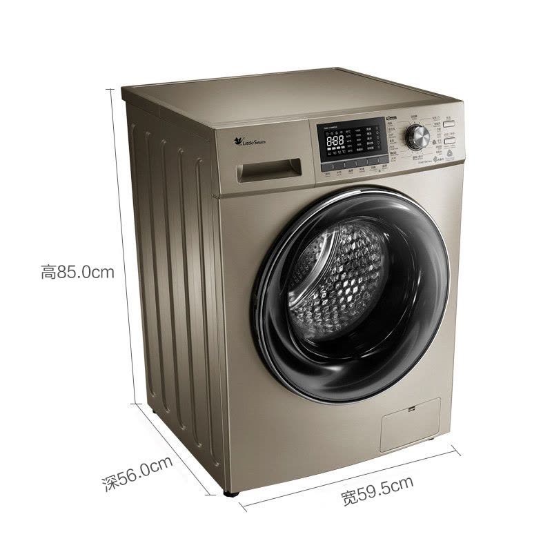 小天鹅(Little Swan)TG90-1416MPDG 9公斤洗衣机 水魔方水流 变频节能 高温自洁 家用 金色图片