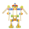 木玩世家变形金刚螺母组合玩具儿童益智组装拼装木制拼插积木玩具BH3303