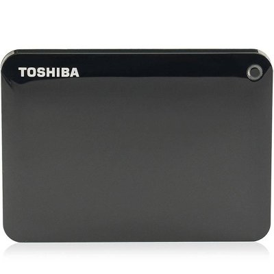[赠硬盘包]东芝(TOSHIBA)V8 CANVIO高端分享系列2T 移动硬盘 2.5英寸USB3.0 经典黑