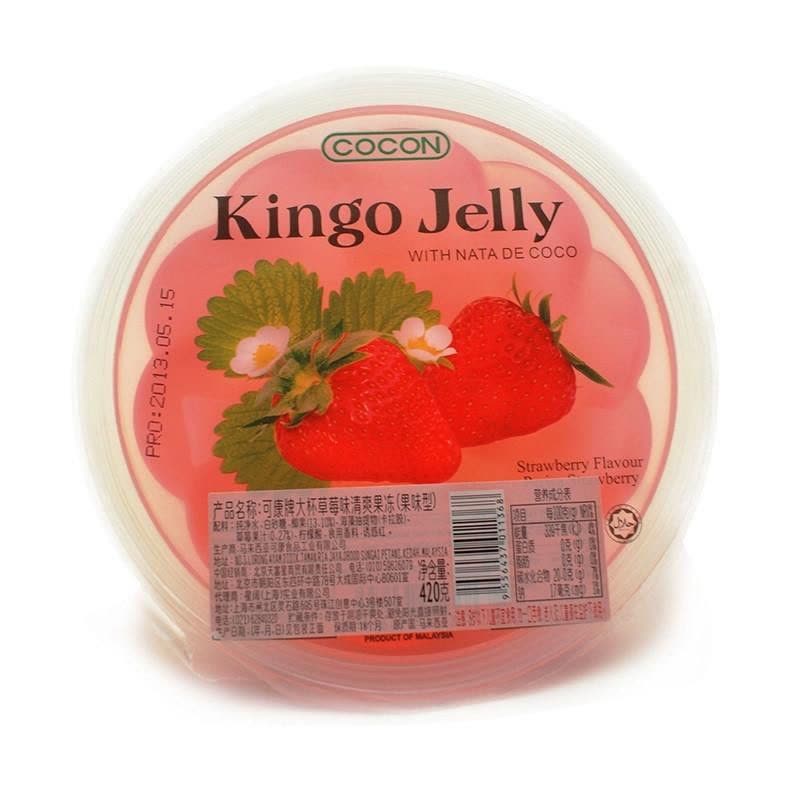 可康牌大杯草莓味清爽果冻(果味型)420g图片