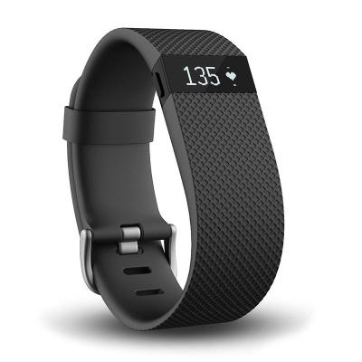 Fitbit Charge HR 智能手环计步器手表 智能手表新款心率手环 (典雅黑,L)