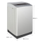 TCL XQB60-21CSP 6公斤全自动波轮洗衣机 一键脱水 10种洗涤程序 内凸式蜂巢水晶内筒(亮灰色)