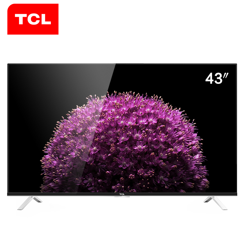 TCL D43A561U 43英寸 真4K十核 内置海量视频 安卓4.2智能云电视(黑色)