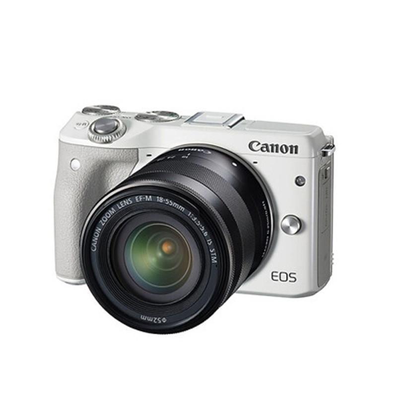 佳能(Canon) EOS M3 微单套机 (EF-M 18-55mm f/3.5-5.6 IS STM镜头)(白)