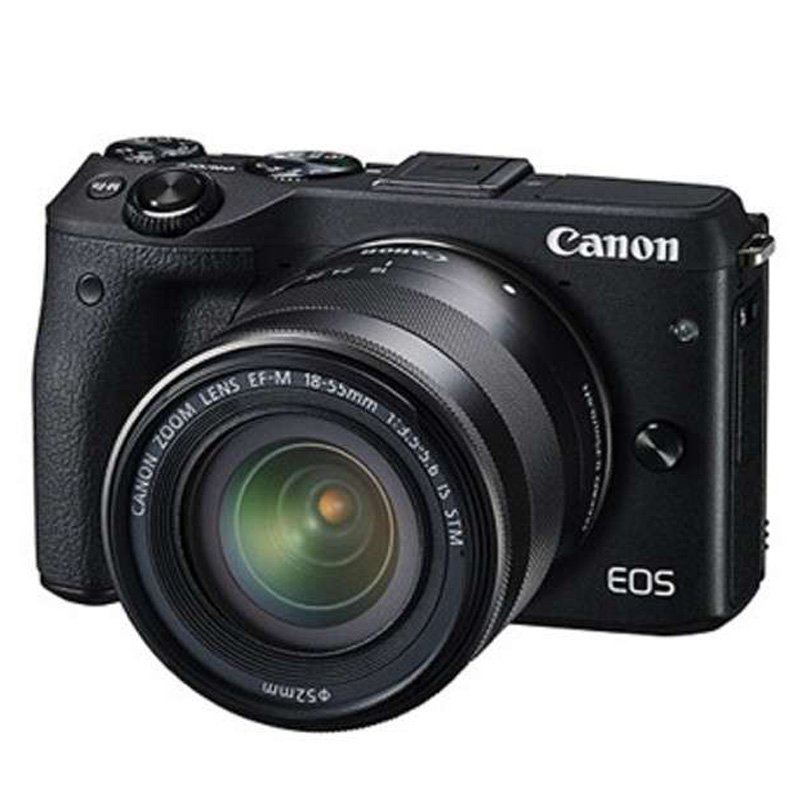 佳能(Canon) EOS M3 黑色(EF-M 18-55mm+EF-M 55-200mm)微单双镜头套机