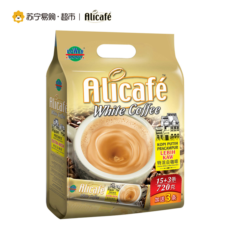 Alicafe啡特力3合1特浓白咖啡720g