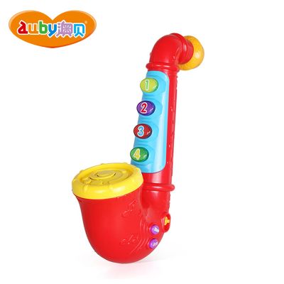 澳贝AUBY 益智玩具 音乐乐器 炫酷萨克斯 1-3岁 塑料玩具 463812DS