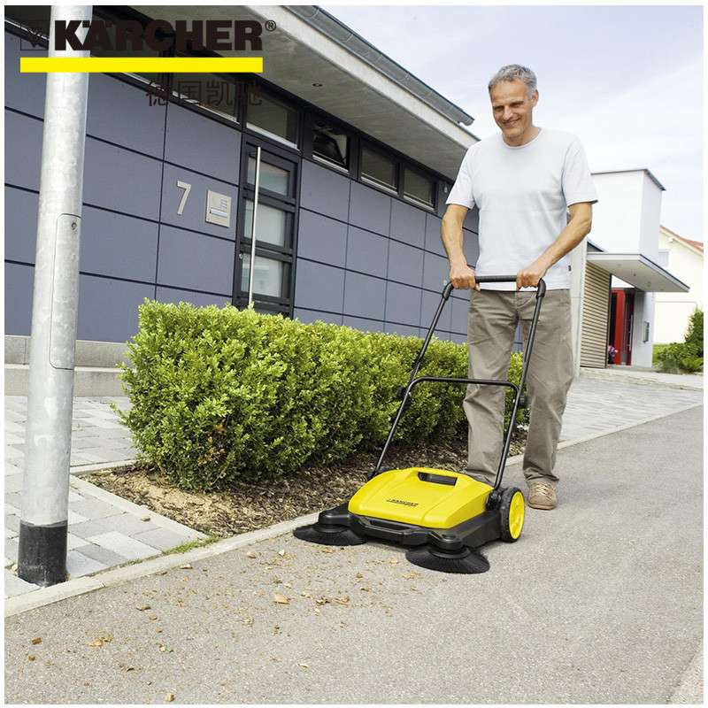 德国凯驰(KARCHER)清洁机S650无动力手推式小型户外清扫车卧式扫地机清洗机清扫角落’0.1’