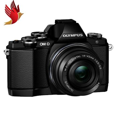 奥林巴斯 微单相机 E-M10 趣味套装 黑色+机身盖镜头+包