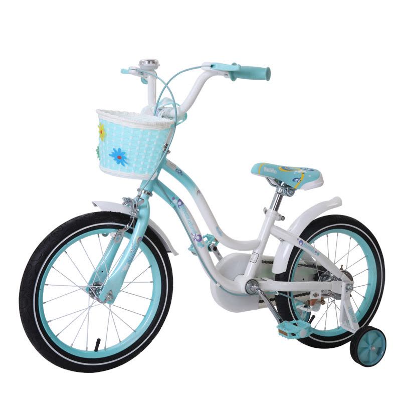 兰Q自行车baby公主系列14/16寸卡通儿童自行车 优雅多色 紫色 16寸图片