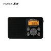 熊猫(PANDA) 6105 便携式收音机播放机播放器老年人礼物 黑色