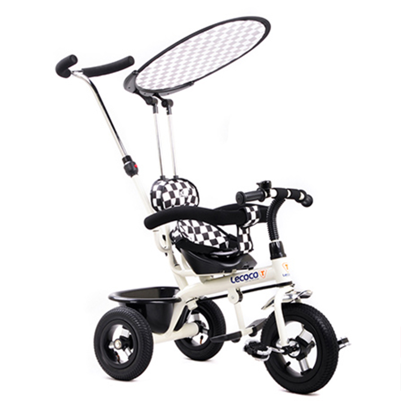 乐卡(Lecoco)T306凯越系列平蓬充气轮婴儿儿童三轮车高清大图