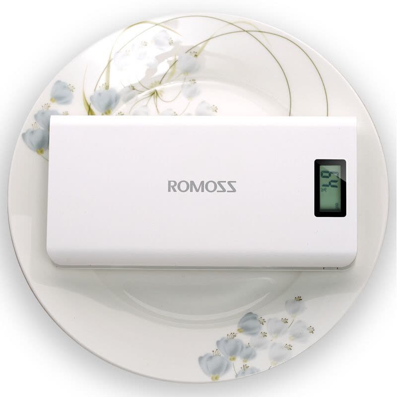 罗马仕（ROMOSS）sense6Plus 移动电源/充电宝 20000毫安 数显屏 白色聚合物 苹果/安卓/手机/平板图片