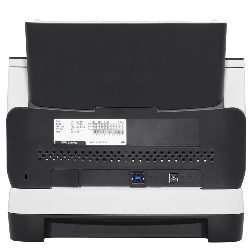 富士通(FUJITSU)Fi-7260扫描仪A4高速双面自动进纸 平板+馈纸式扫描仪 灰黑色图片