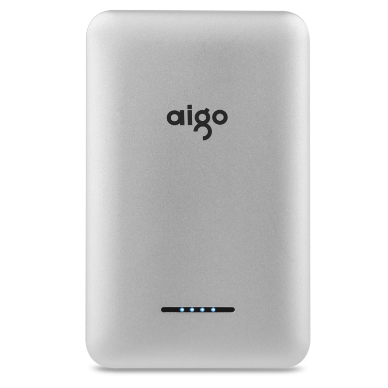 爱国者(aigo) S310000毫安 聚合物电芯 便携迷你 移动电源/充电宝 银色