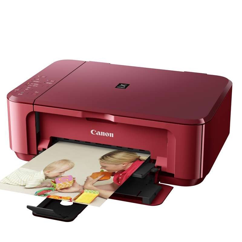 佳能(Canon)MG3680 家用无线彩色照片喷墨打印机一体机 魅力红 (打印 复印 扫描 WIFI)高清大图