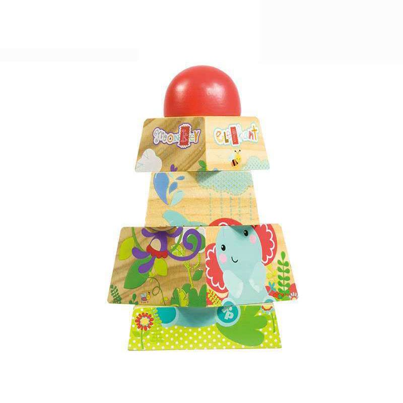 美国FisherPrice费雪牌叠塔 婴幼儿宝宝木制益智玩具FP1010图片