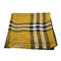 巴宝莉 BURBERRY 渐变色丝毛混纺经典格纹围巾 3931696