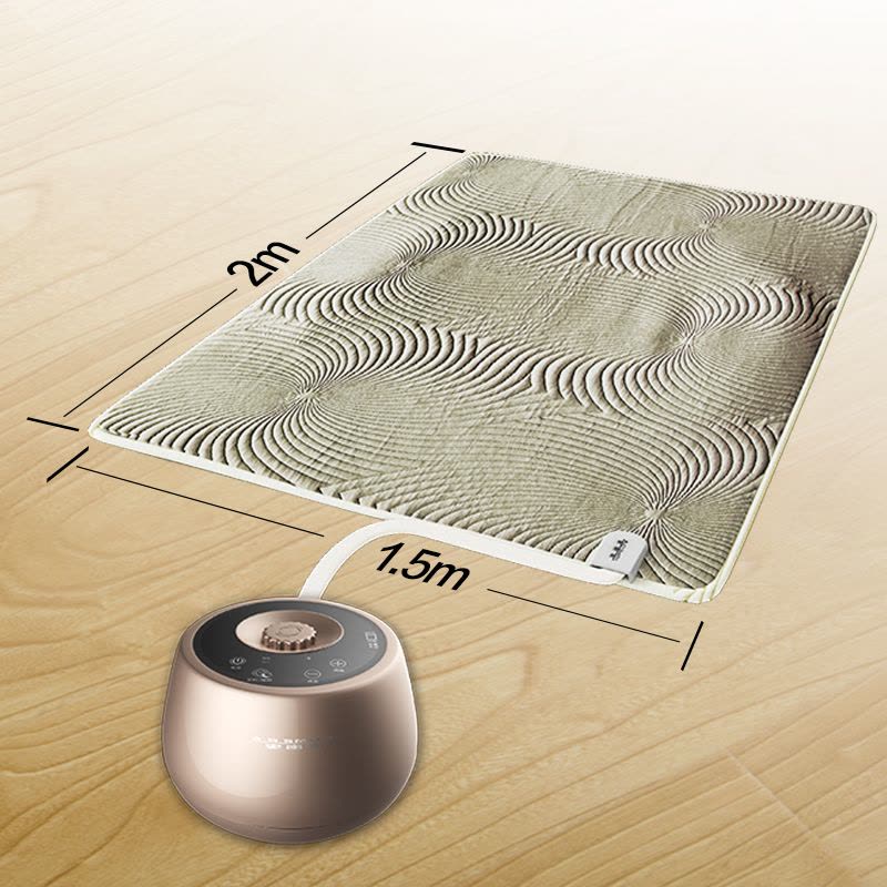 AO史密斯 1.5×2m 恒温热水床垫 水暖毯 单人双人电热毯 节能静音HWM-15A图片