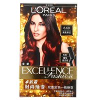 欧莱雅(LOREAL)卓韵霜时尚渐变染发霜 #6.60渐变绯红 48ml+72ml+40ml