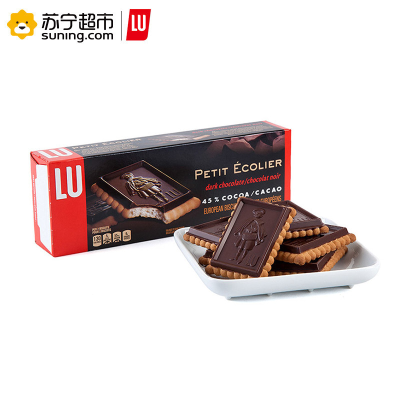 露怡(LU)黑巧克力饼干 150g/盒
