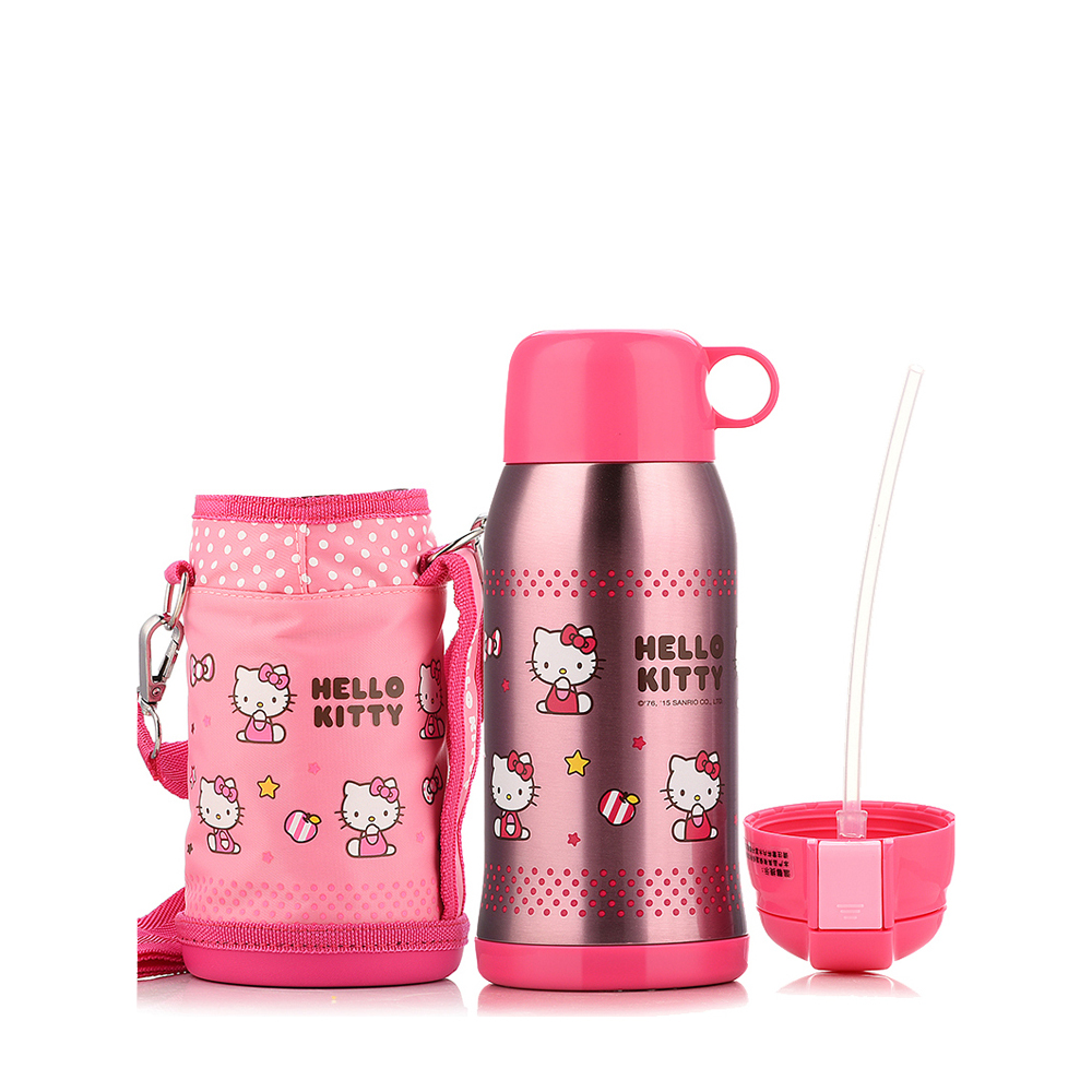 HelloKitty 凯蒂猫 童趣多用保温壶 不锈钢 白色600ML