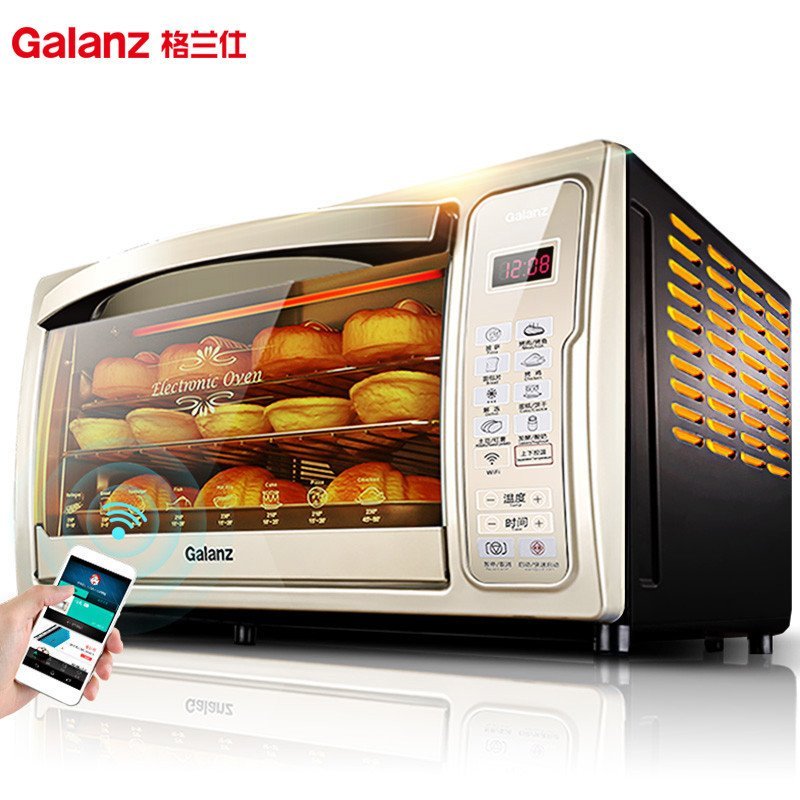Galanz/格兰仕 iK2(TM) 电烤箱 电脑版30L 智能烘焙烤箱 智能手机APP操控 自动联接wifi