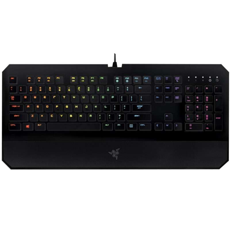 雷蛇(Razer)DeathStalker Chroma 噬魂金蝎幻彩版 薄膜游戏键盘