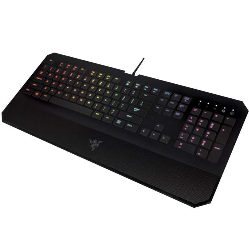 雷蛇(Razer)DeathStalker Chroma 噬魂金蝎幻彩版 薄膜游戏键盘