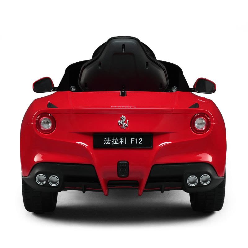 星辉（Rastar）法拉利F12儿童电动车四轮童车带遥控可坐带音乐 3-6岁宝宝玩具车81900红色图片