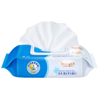 五羊母婴幼儿童婴儿手口湿巾80片带盖单包 儿童宝宝湿纸巾 手口专用 安全