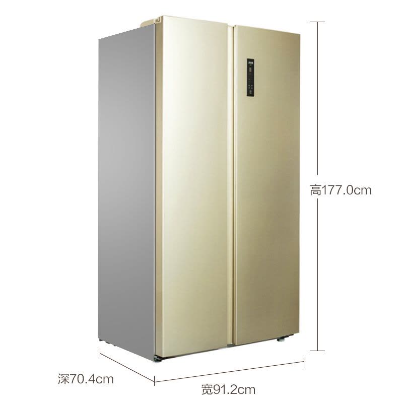 美菱(MELING) BCD-568WPCJ 568升 对开门冰箱风冷无霜变频 电脑控温 (金色)图片